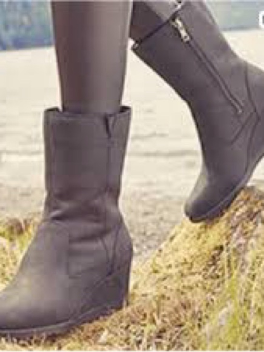 UGG Mid-Calf Joely Wedge Waterproof Boots